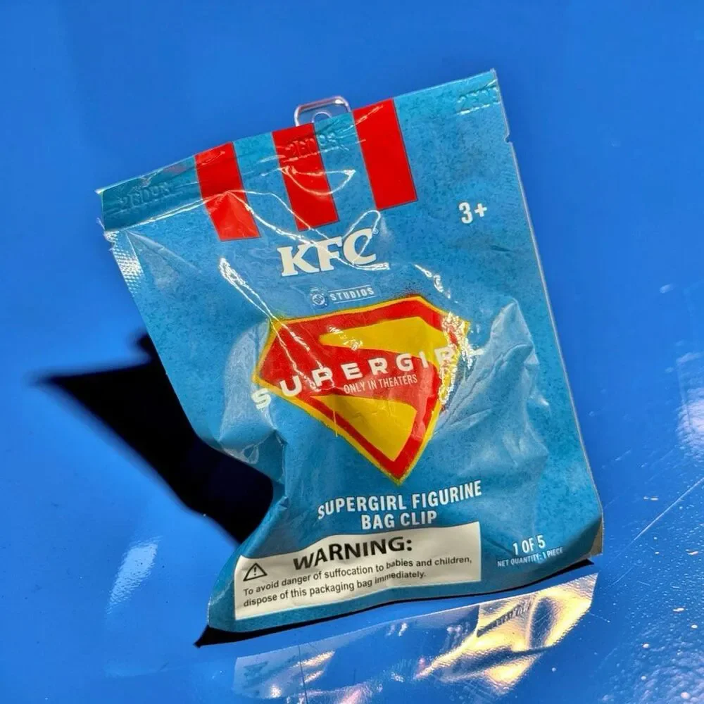 2026 KFC Meal Supergirl Movie Figurine Bag Clip Limited Edition DC Comics A70